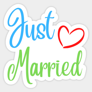 Just Married Sticker